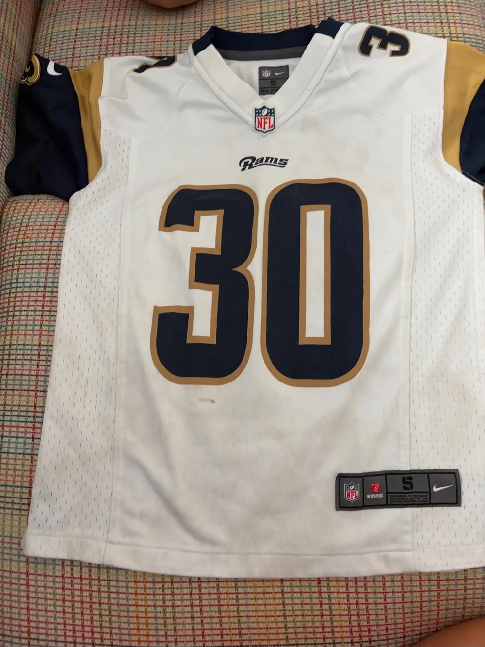 Youth Nike White Los Angeles Rams #30 Jersey